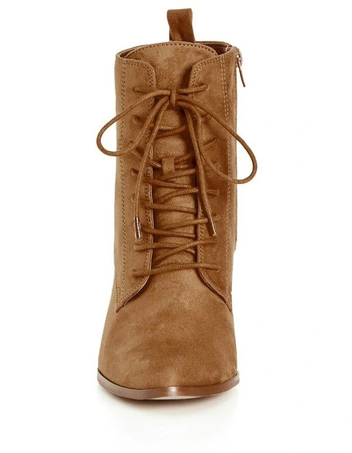 Wide Fit Calista Ankle Boot in Tan image 4