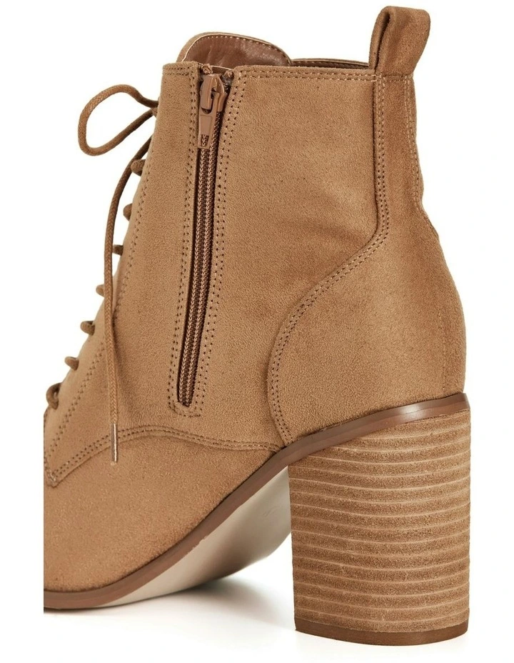 Wide Fit Calista Ankle Boot in Tan image 7