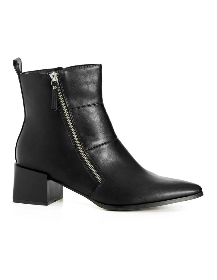 WIDE FIT Yasmin Ankle Boot in Black image 1