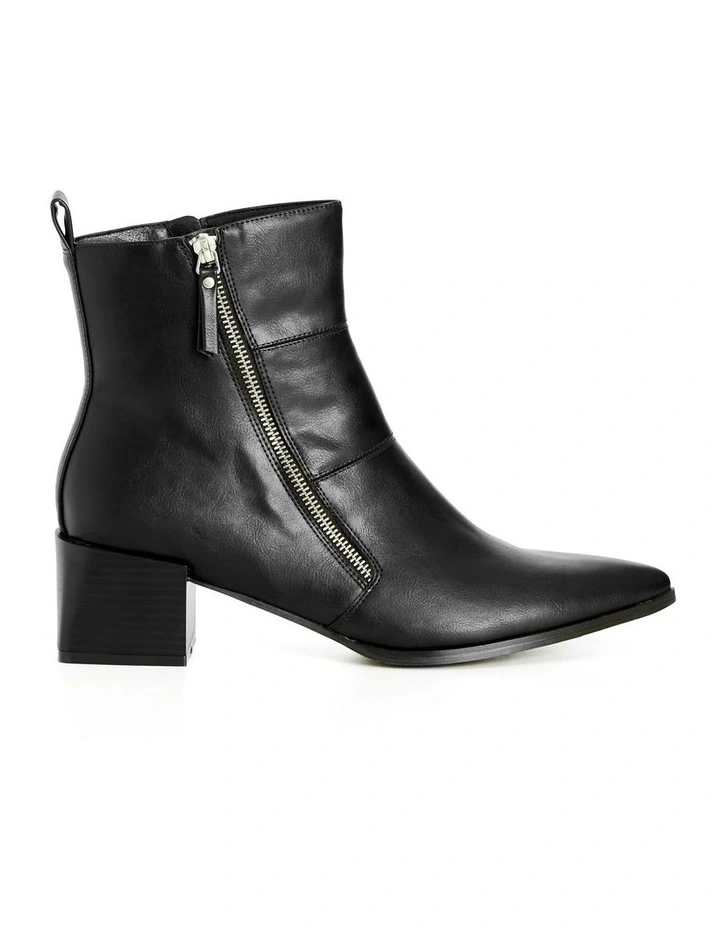 WIDE FIT Yasmin Ankle Boot in Black image 2