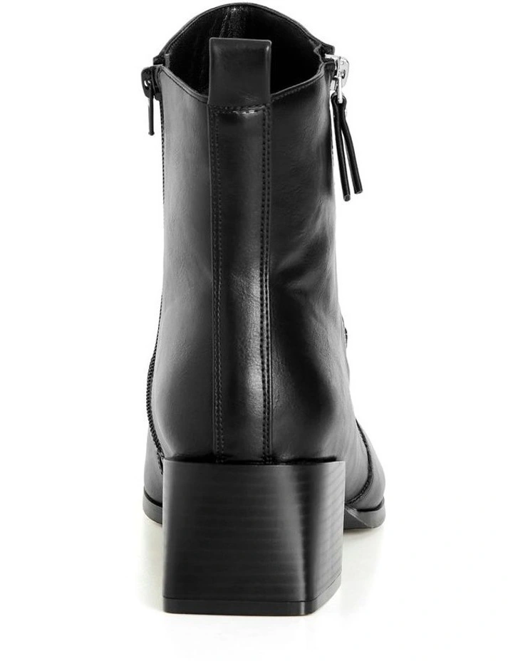 WIDE FIT Yasmin Ankle Boot in Black image 3