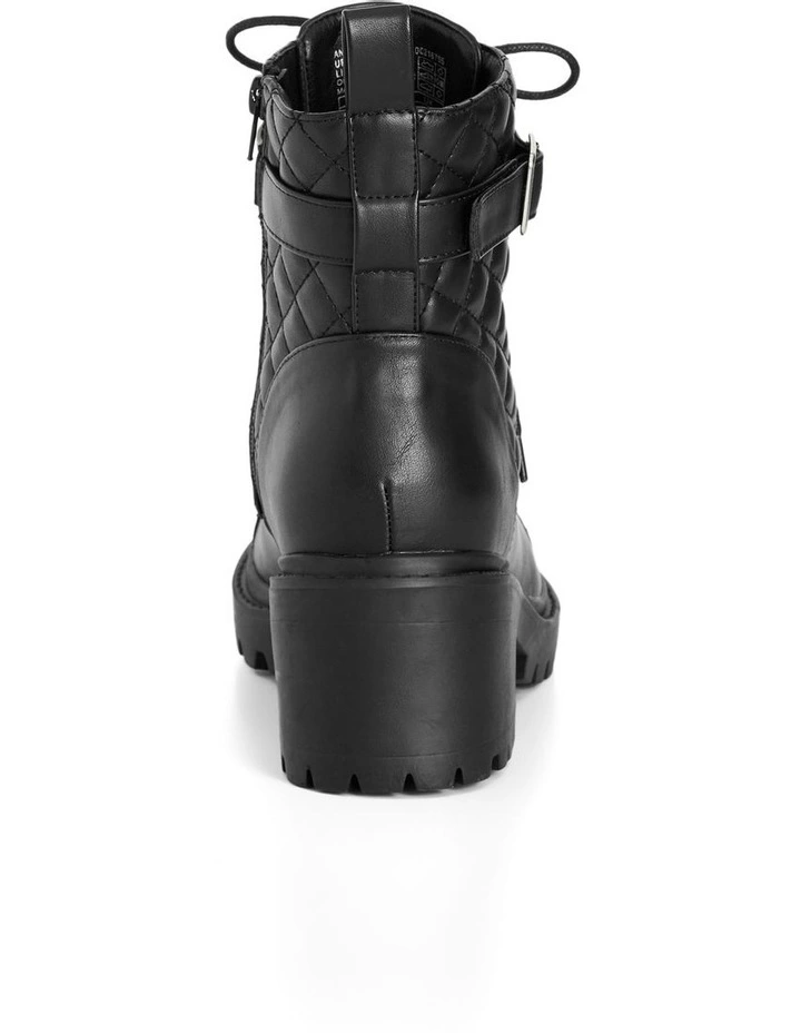 WIDE FIT Sutton Ankle Boot in Black image 3