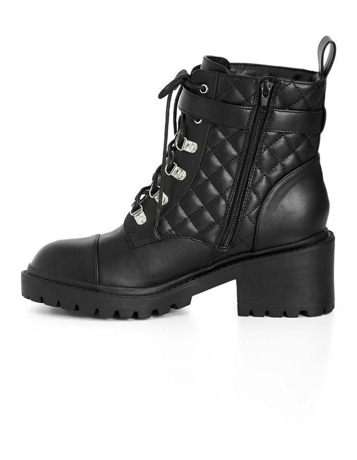 WIDE FIT Sutton Ankle Boot in Black image 4