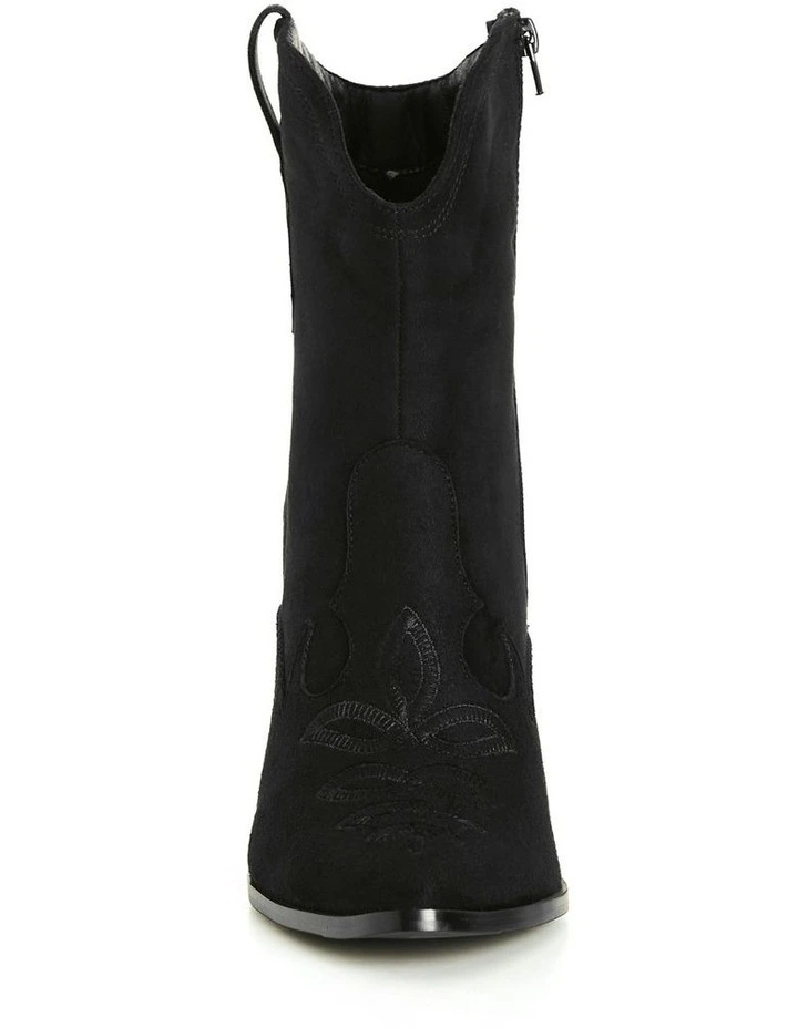 Wide Fit Elodie Mid Boot in Black image 5