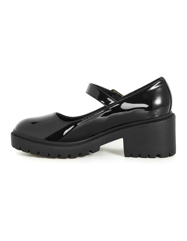 WIDE FIT Luna Platform in Black image 4
