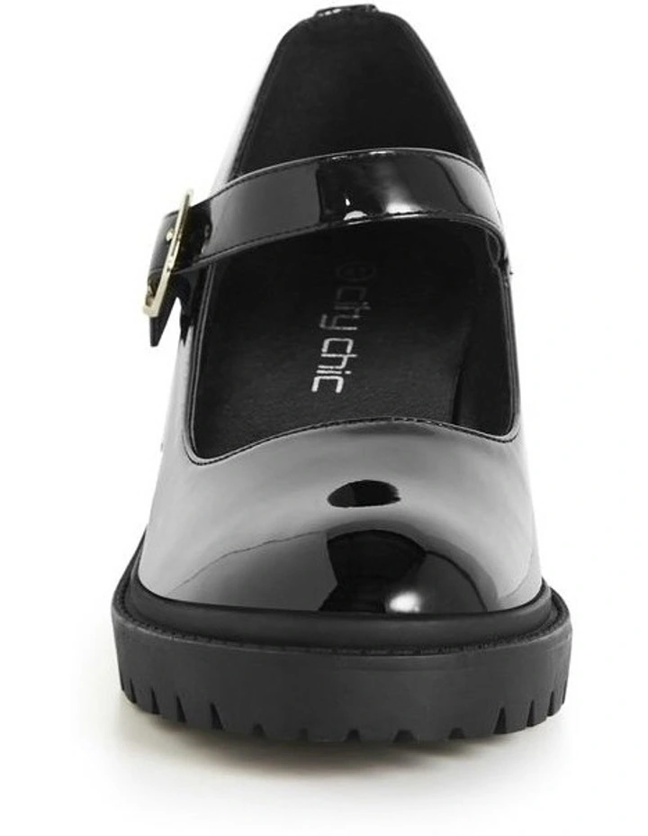 WIDE FIT Luna Platform in Black image 5