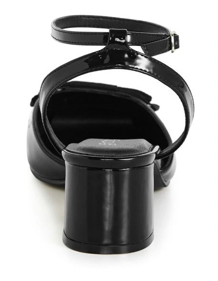 WIDE FIT Aria Heel in Black image 3