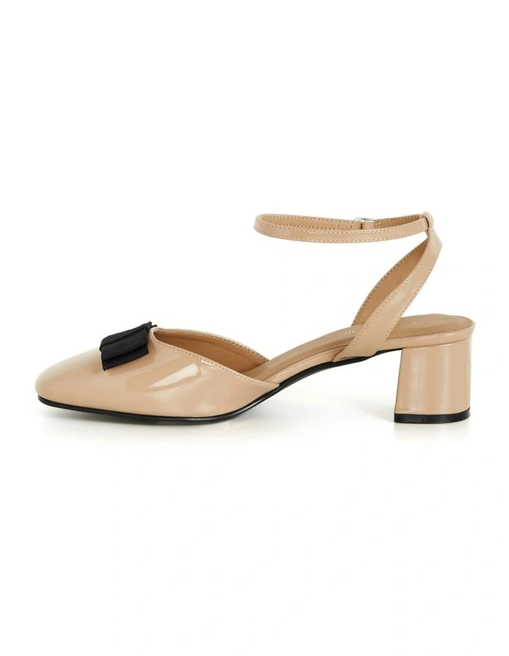 WIDE FIT Aria Heel in Almond image 4