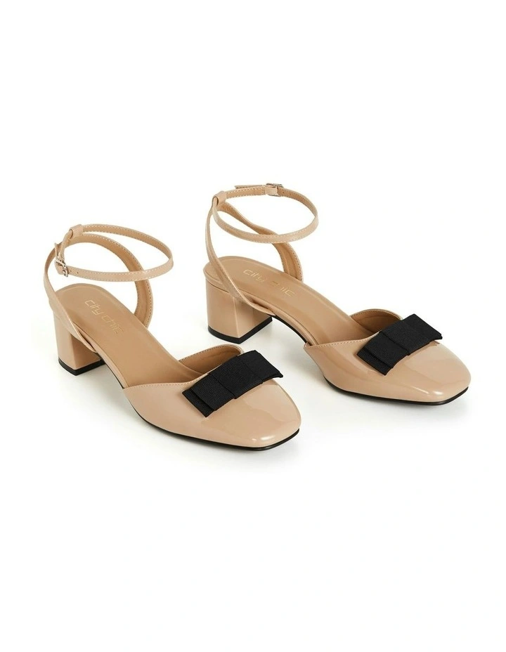 WIDE FIT Aria Heel in Almond image 6