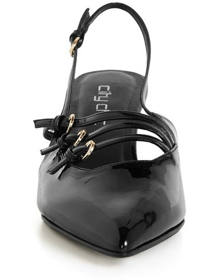 WIDE FIT Novah Heel in Black image 5