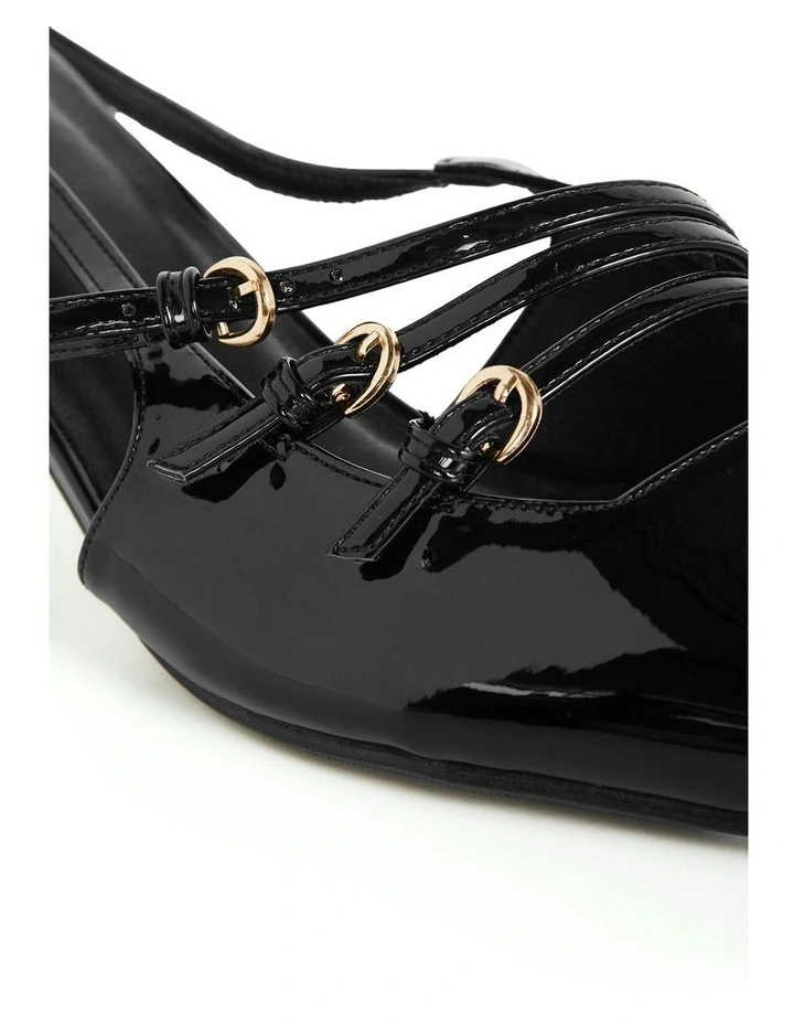 WIDE FIT Novah Heel in Black image 7