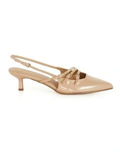 WIDE FIT Novah Heel in Almond
