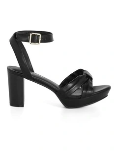 WIDE FIT Leah Platform in Black