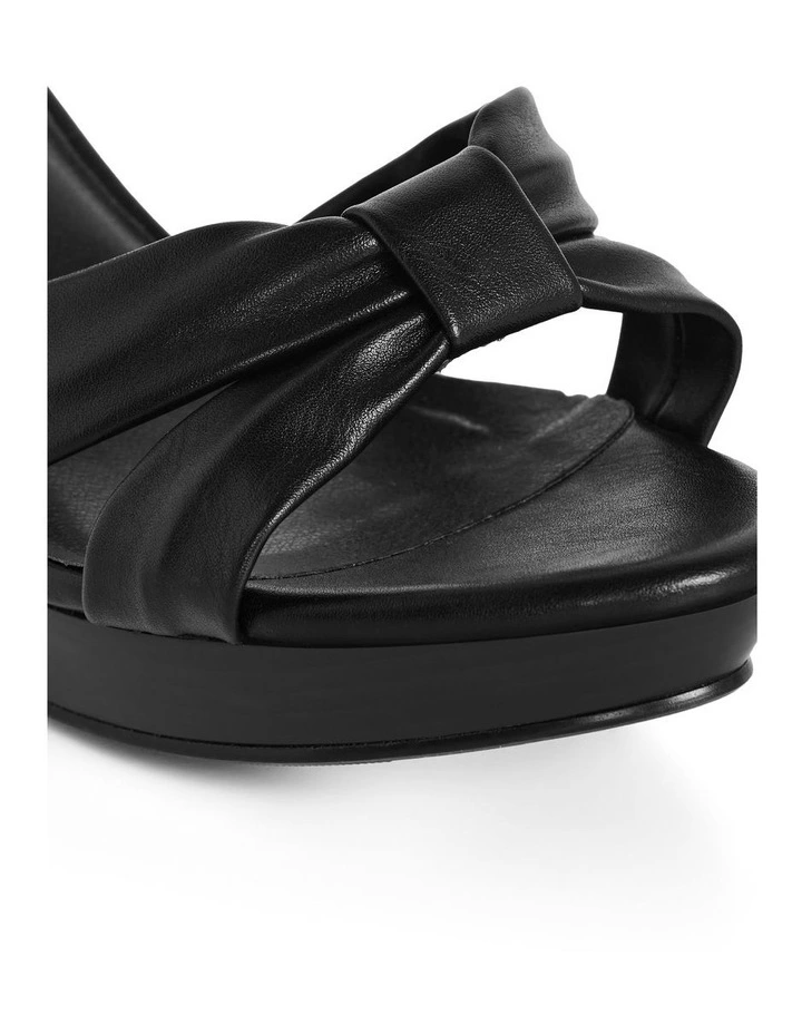 WIDE FIT Leah Platform in Black image 7
