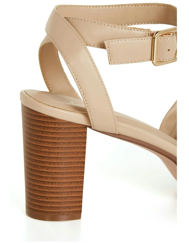Wide Fit Leah Platform in Tan image 7