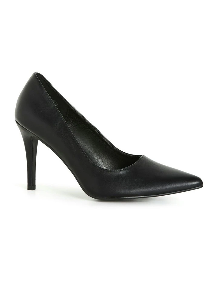Wide Fit Petunia Pump in Black image 2