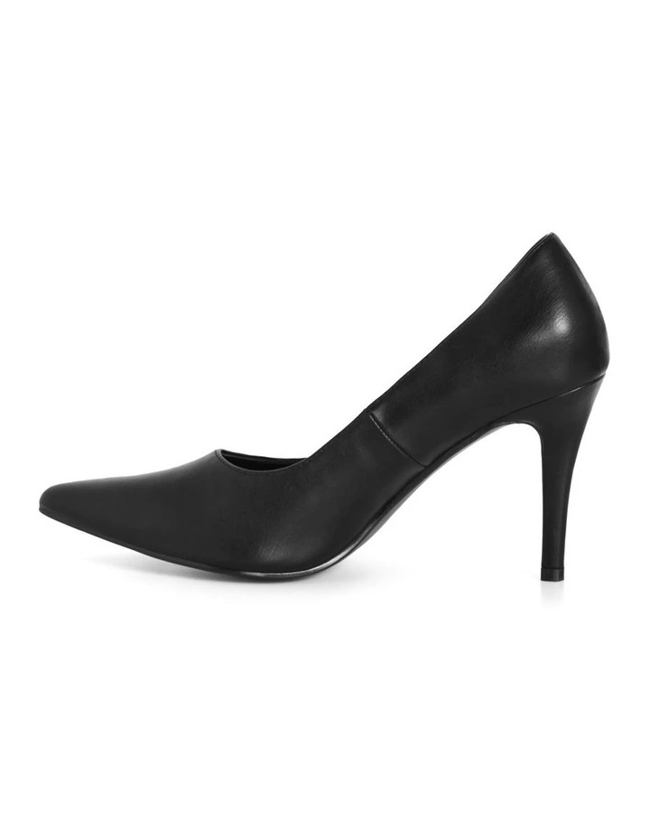 Wide Fit Petunia Pump in Black image 4