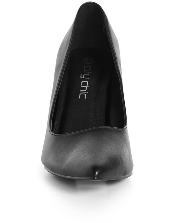 Wide Fit Petunia Pump in Black image 5