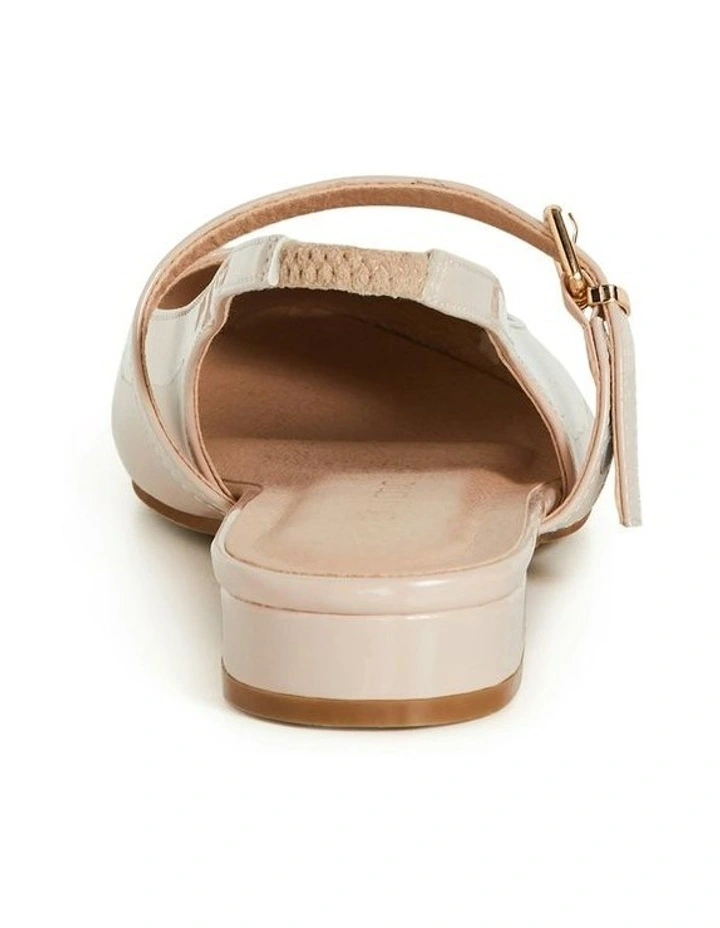 Wide Fit Peasley Slingback in Beige image 3