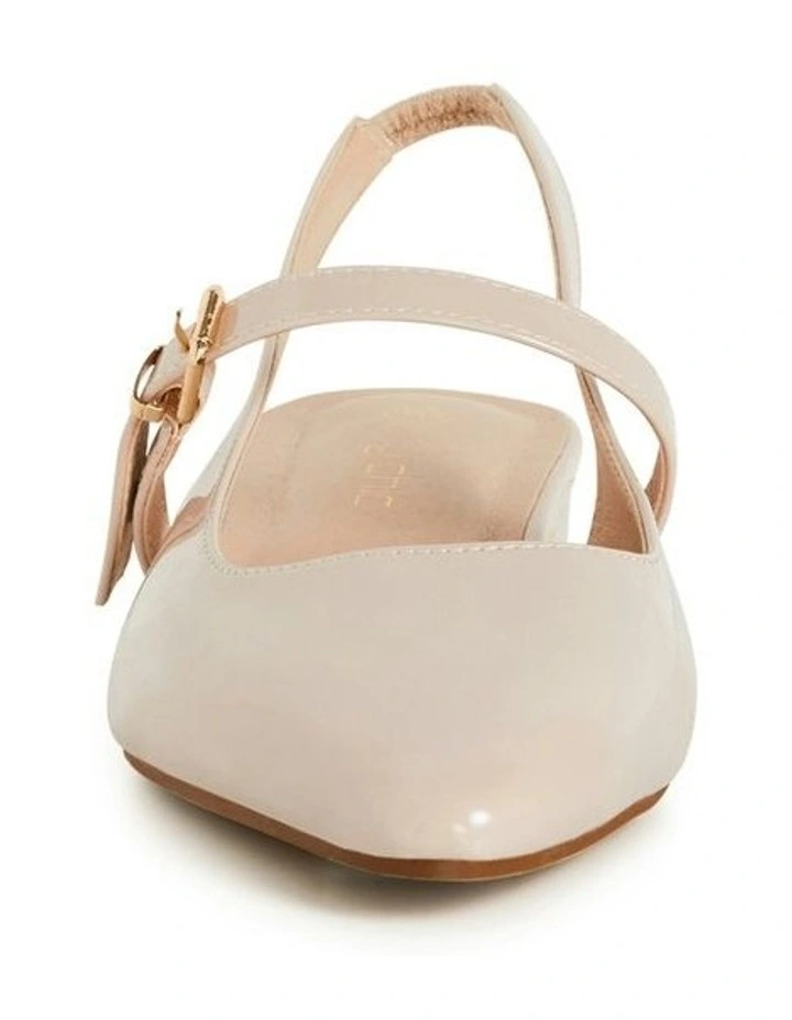 Wide Fit Peasley Slingback in Beige image 5