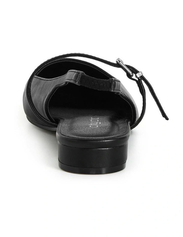 WIDE FIT Peasley Slingback in Black Matte image 3