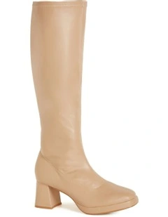 WIDE FIT Aria Boot in Caramel