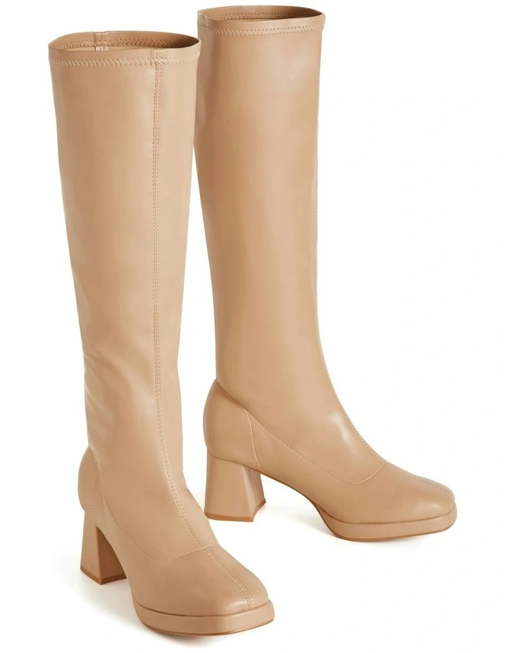WIDE FIT Aria Boot in Caramel image 6