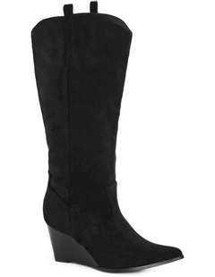 WIDE FIT Anastasia Boot in Black