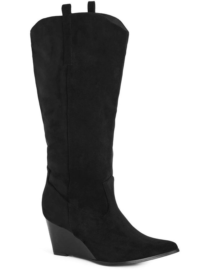 WIDE FIT Anastasia Boot in Black image 1