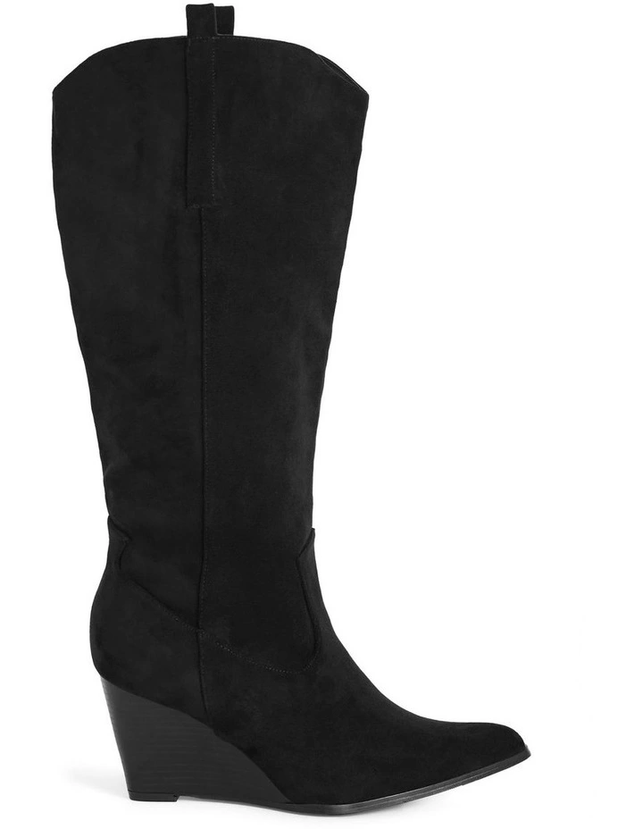 WIDE FIT Anastasia Boot in Black image 2
