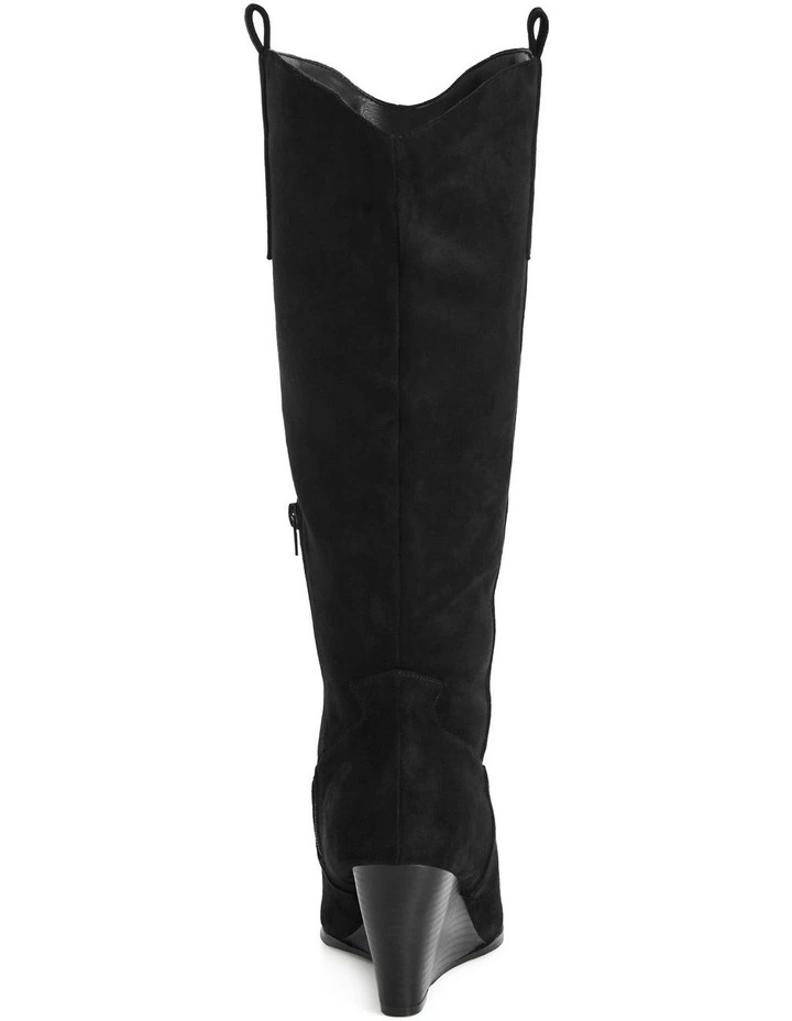 WIDE FIT Anastasia Boot in Black image 3