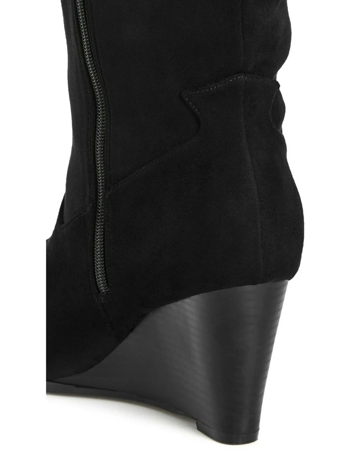 WIDE FIT Anastasia Boot in Black image 7