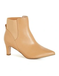 WIDE FIT Sadie Ankle Boot in caramel