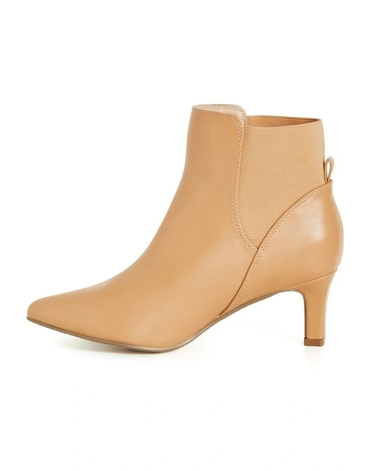 WIDE FIT Sadie Ankle Boot in caramel image 4