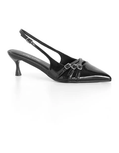 WIDE FIT Mia Slingback in Black
