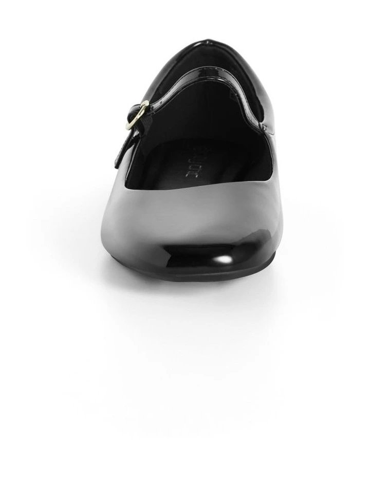 WIDE FIT Sofia Ballerina in Black image 5