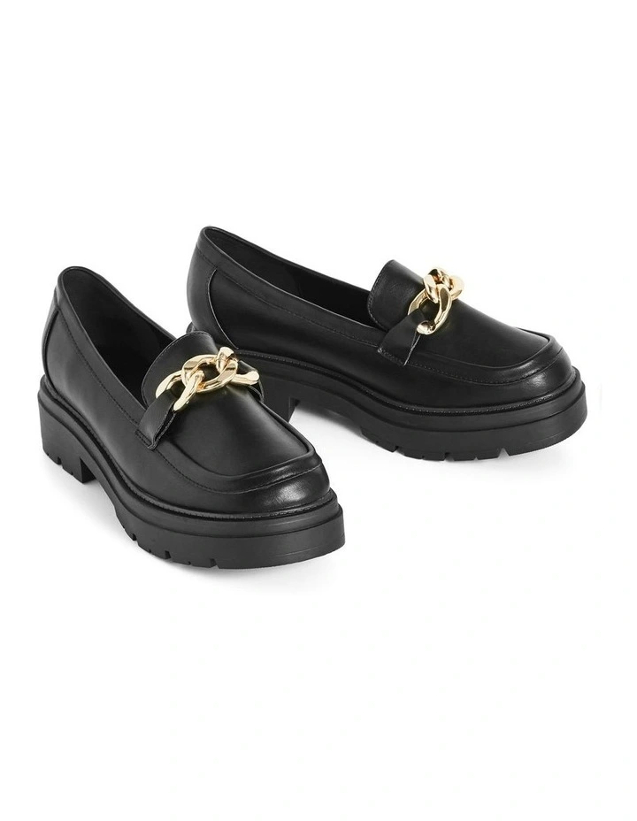 WIDE FIT Jordan Loafer in Black image 6