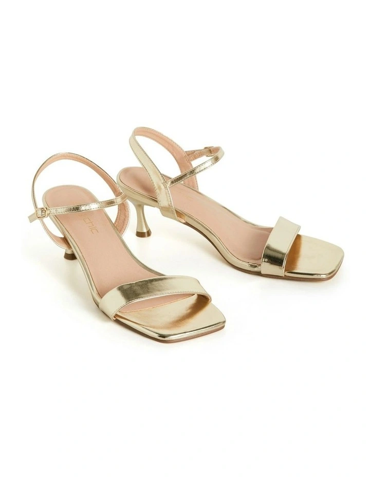 Wide Fit Party Time Heel in Yellow image 6