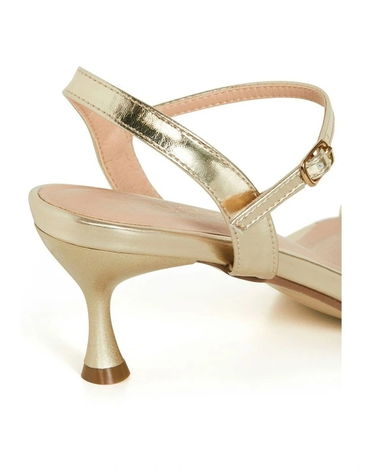 Wide Fit Party Time Heel in Yellow image 7