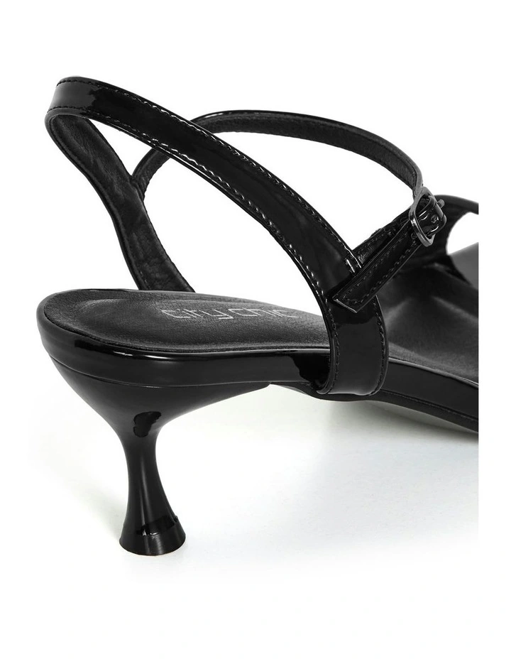 Wide Fit Party Time Heel in Black image 7