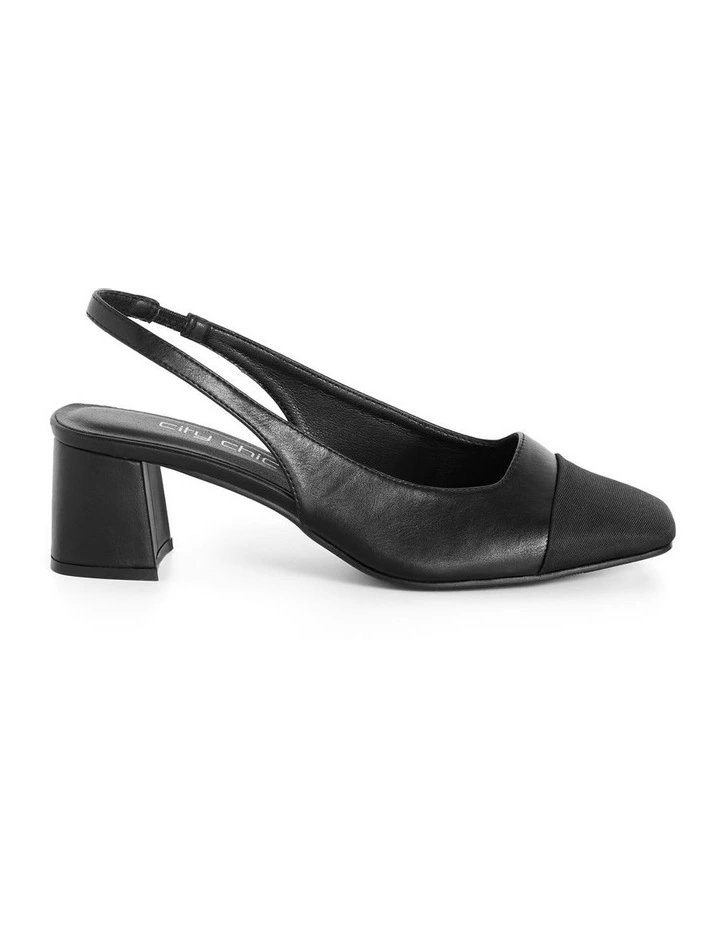 Wide Fit Chelsea Slingback in Black image 2