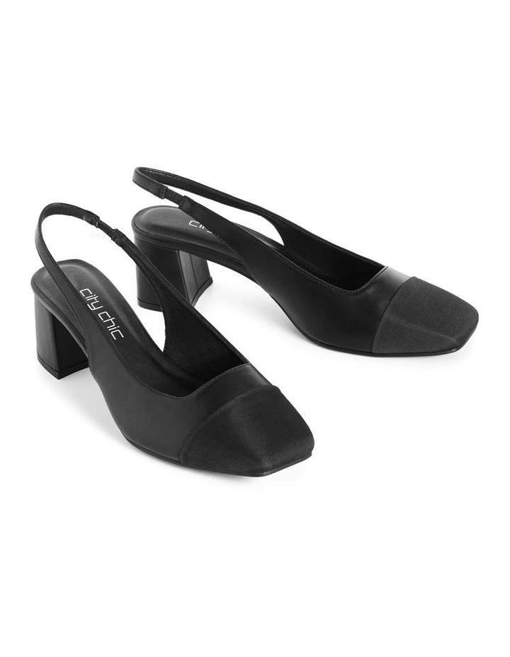 Wide Fit Chelsea Slingback in Black image 6