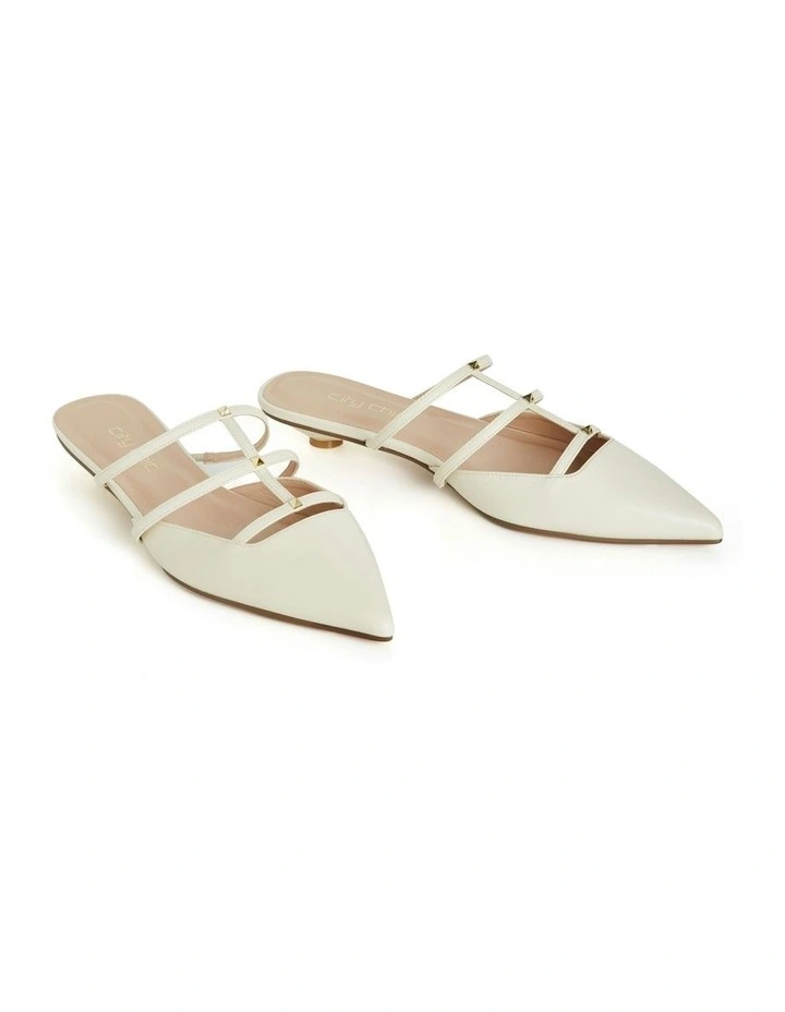 Wide Fit Azelea Slide in Cream image 6