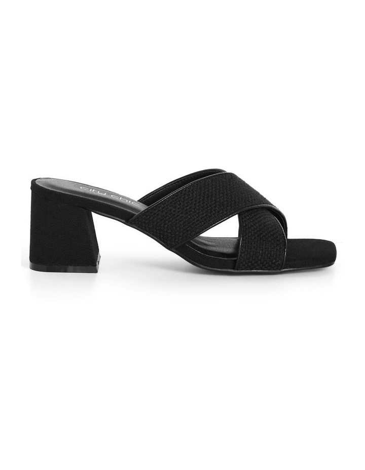 Wide Fit Tuscany Slide in Black image 1