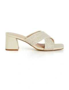 Wide Fit Tuscany Slide in Cream