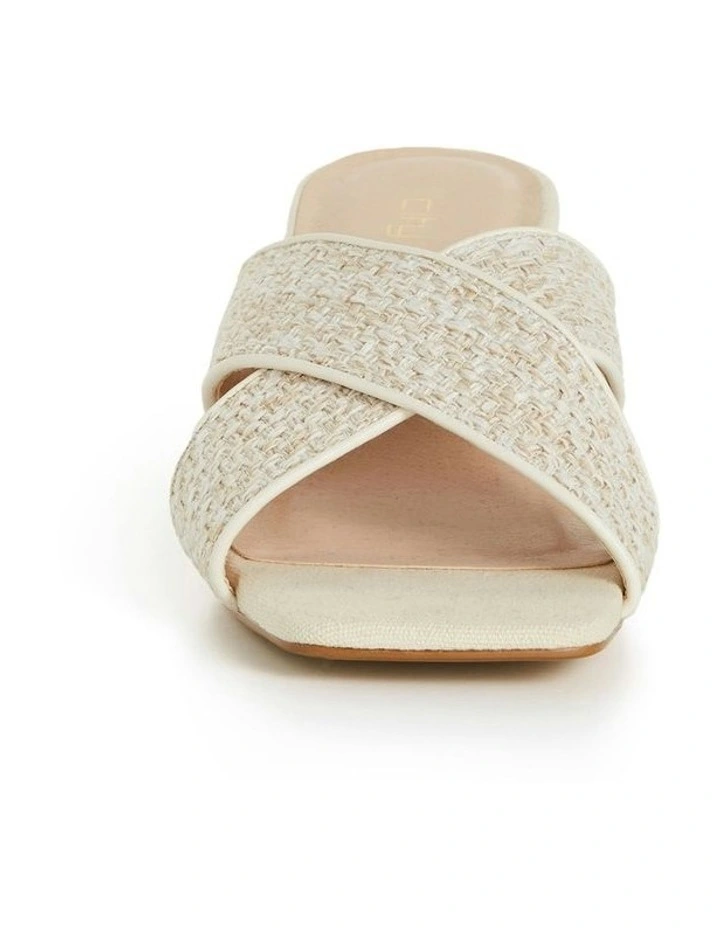 Wide Fit Tuscany Slide in Cream image 5
