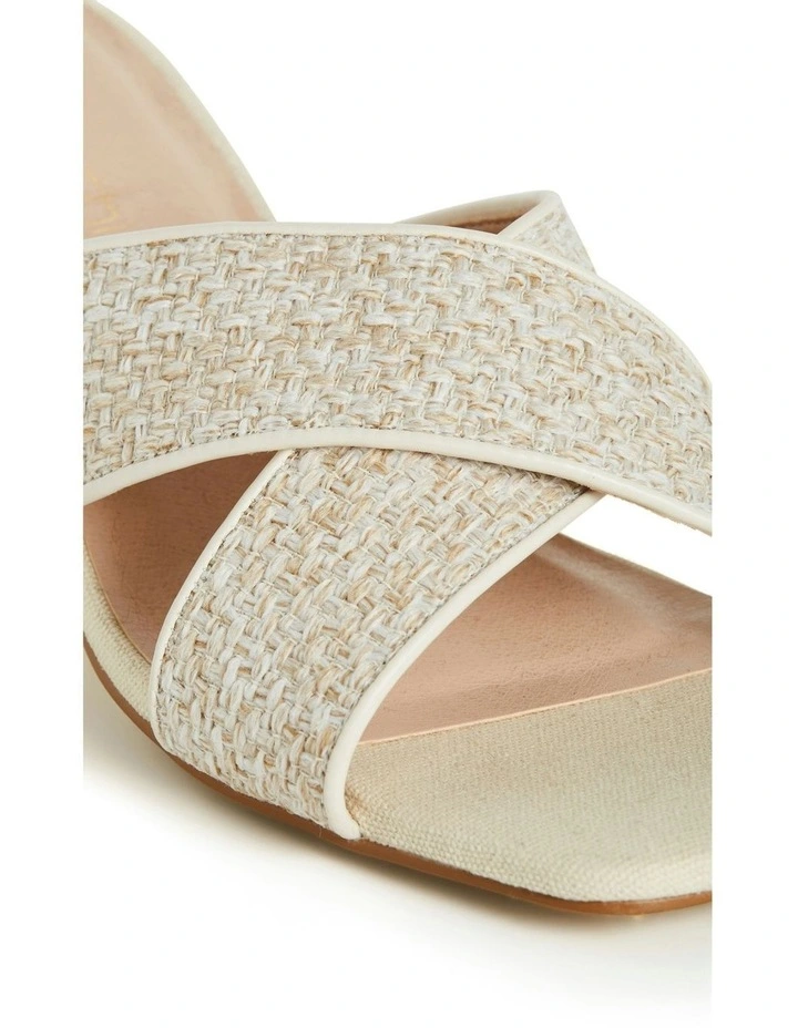 Wide Fit Tuscany Slide in Cream image 7