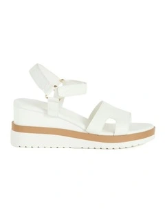 Wide Fit Viki Platform in White