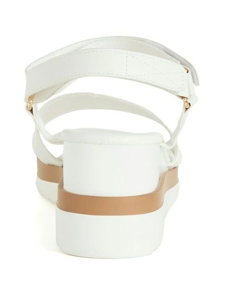 Wide Fit Viki Platform in White image 3