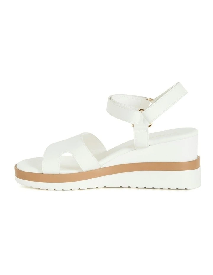 Wide Fit Viki Platform in White image 4